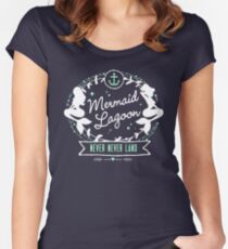 Mermaid Lagoon // Never Land // Peter Pan Women's Fitted Scoop T-Shirt