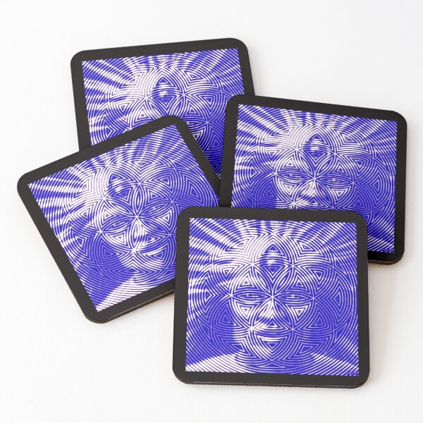 Item preview, psychedelic mandala Tool band cat art  illustration designed and sold by Ratatatts.