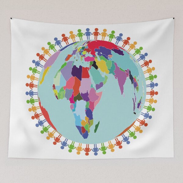 Item preview, Community Group/Earth Globe/Earth Day/Human Frame designed and sold by Printoweb.