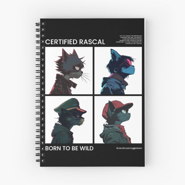 Item preview, Certified Rascal Born To Be Wild Cats T-Shirt designed and sold by FreshFitsForYou.