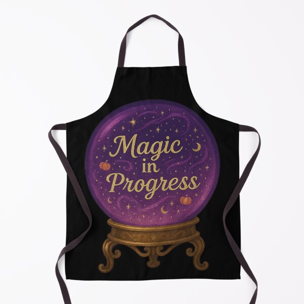 Item preview, Magic in Progress Crystal Ball Sticker – Witchy Manifestation Art designed and sold by HerDreamCodes.