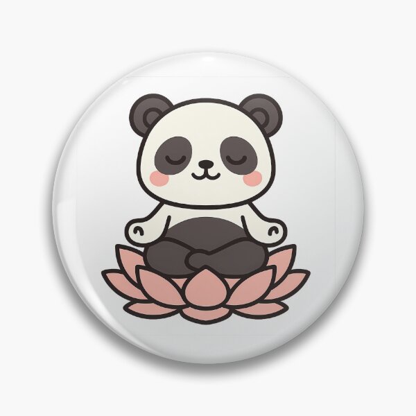 Item preview, Meditating Panda on Lotus designed and sold by kyokugen.