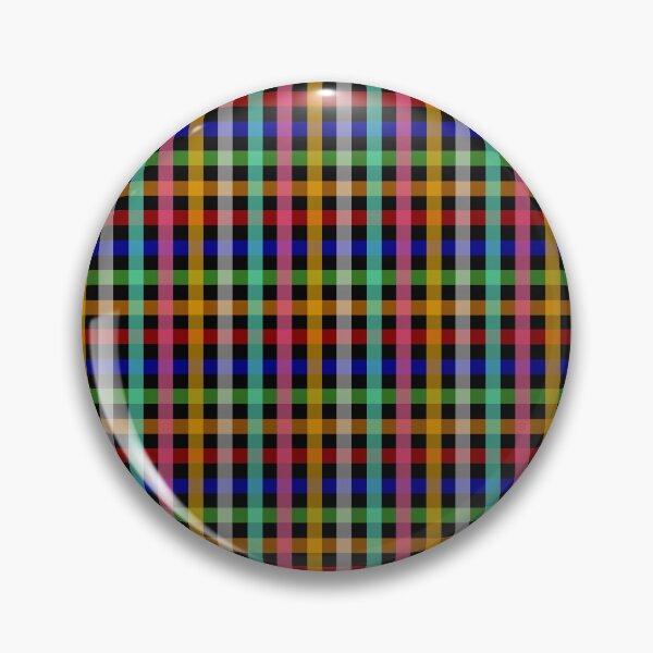 Item preview, Multicolored Gingham Check Plaid - Black Background  designed and sold by PatternTitan.