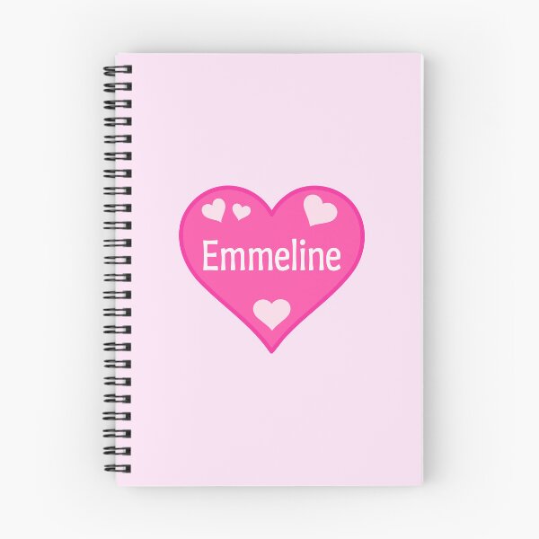 Item preview, Emmeline Name Pink Heart  designed and sold by Jeallan Designs.
