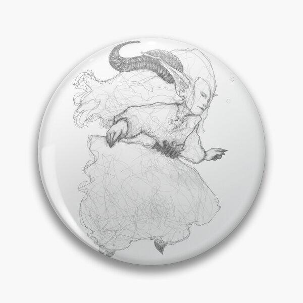 Item preview, Ophelia The Horned Lady (Grey) designed and sold by Kaisa Maria Tuulenkari.