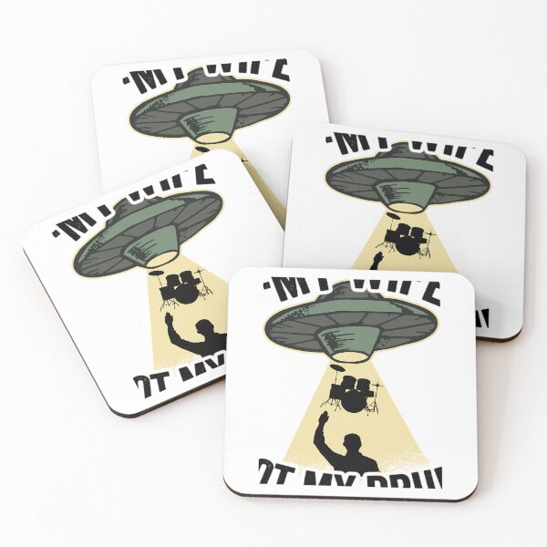 Item preview, Funny Ufo Drums Abduction Drummer Drum Set Gift Funny designed and sold by NorbetGuaDDS.
