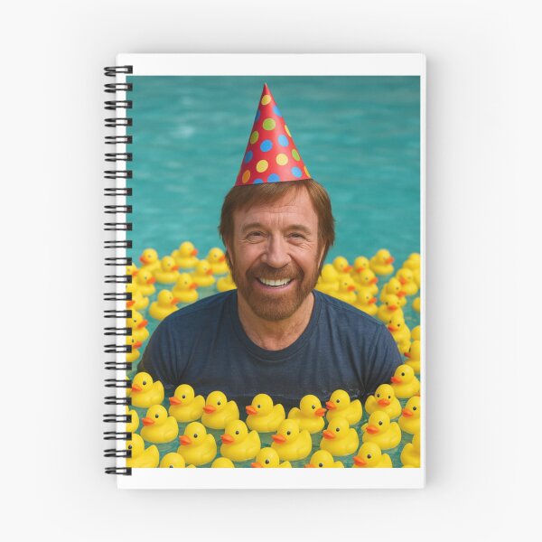 Item preview, Chuck norris pool rubber duck party hat birthday funny prank meme gift weird designed and sold by CheeseBlueprint.