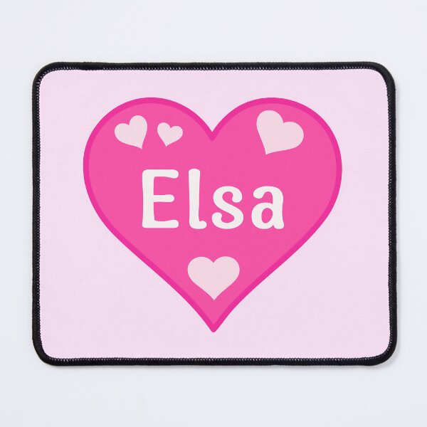 Item preview, Elsa Name Pink Heart  designed and sold by Jeallan Designs.