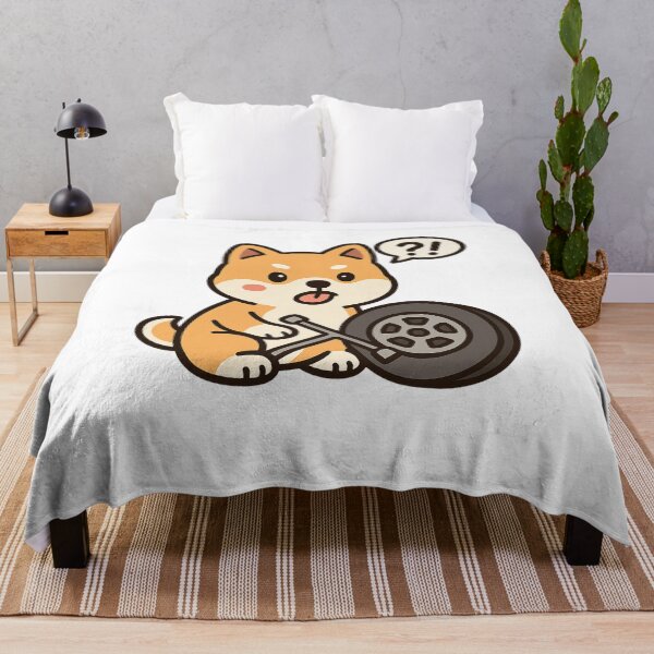 Item preview, Surprised Shiba Inu Mechanic – Cute Kawaii Illustration designed and sold by MK-WOOD.