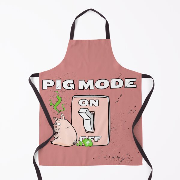 Item preview, pig mode - funny pig illustration designed and sold by CypisDesign.