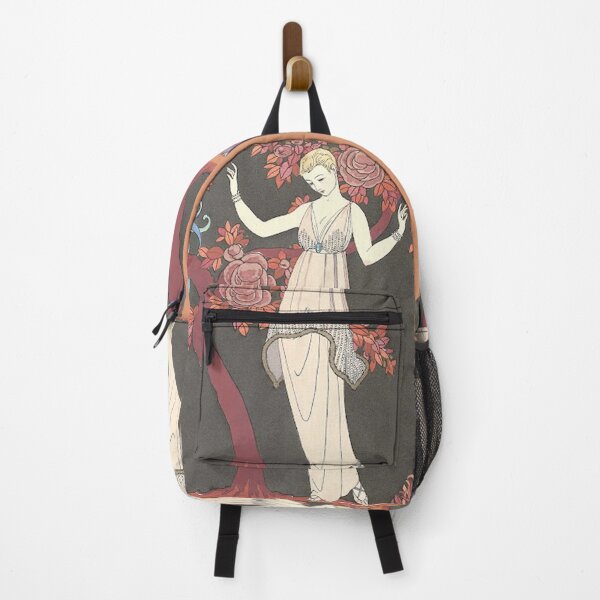 Item preview, Art Deco Illustration Girl with Bird designed and sold by LoveVintageToo.