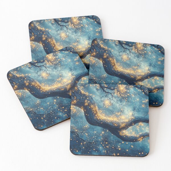 Item preview, Dreamy starlit forest designed and sold by DualEnergy.