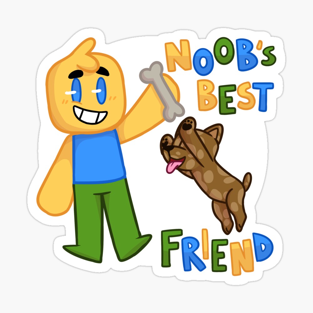 Roblox Noob With Dog Roblox Inspired T Shirt Canvas Print By