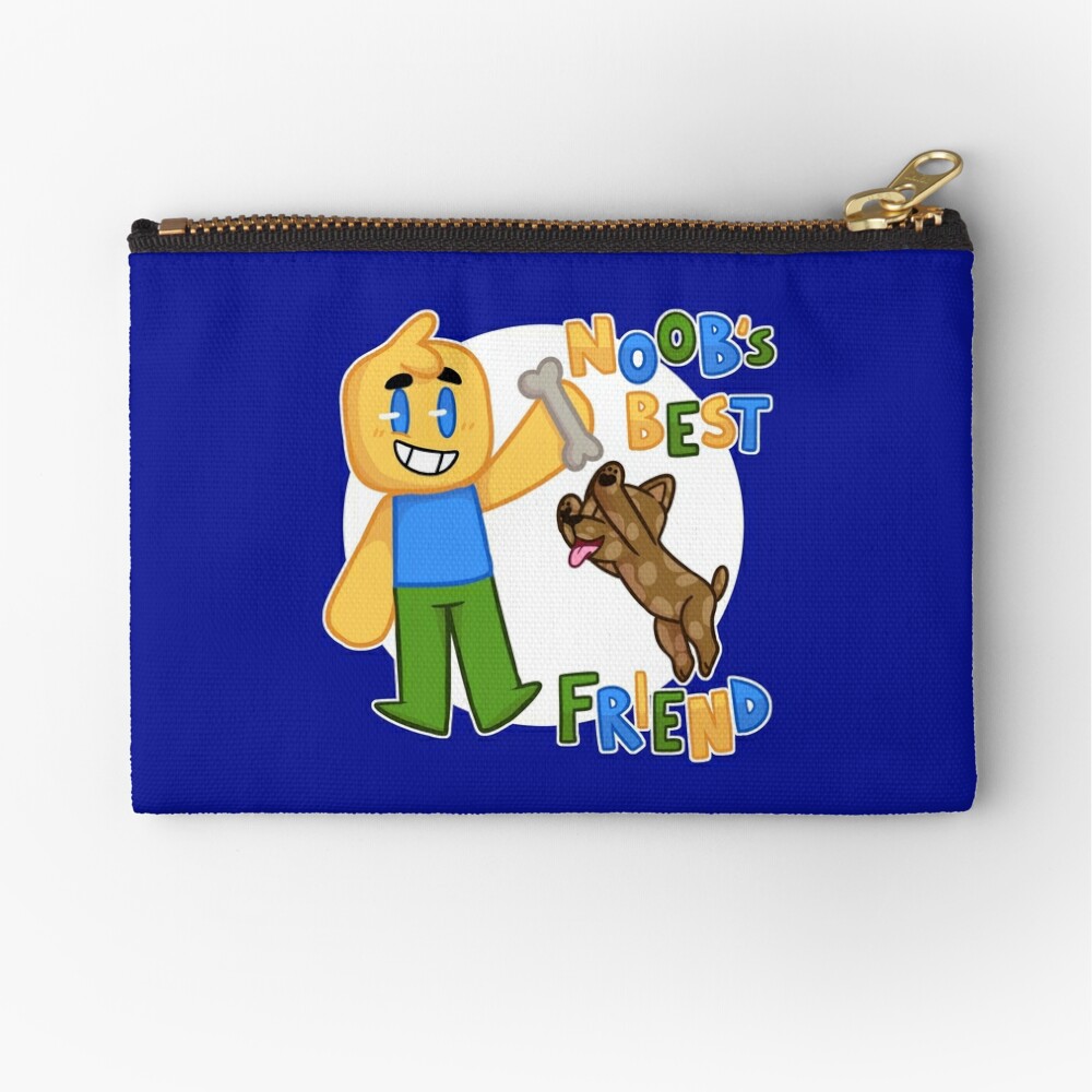 Roblox Noob With Dog Roblox Inspired T Shirt Zipper Pouch By Smoothnoob Redbubble - pouch roblox t shirt