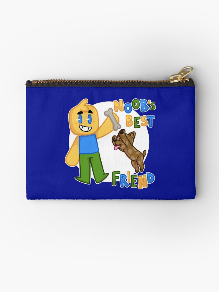 Roblox Noob With Dog Roblox Inspired T Shirt Zipper Pouch By Smoothnoob Redbubble - roblox shirt zipper