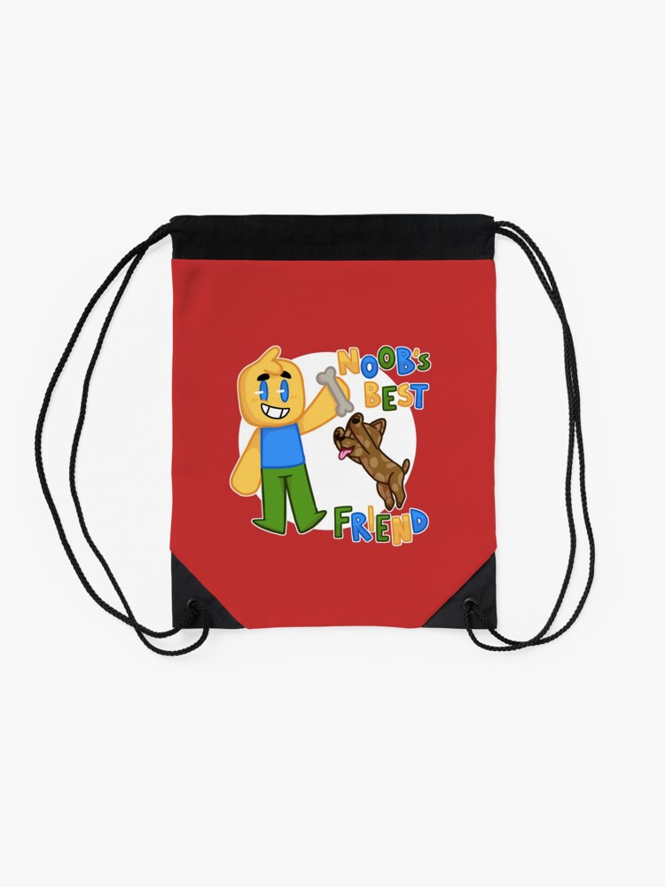 Roblox Noob With Dog Roblox Inspired T Shirt Drawstring Bag By Smoothnoob Redbubble - t shirt bag roblox dog