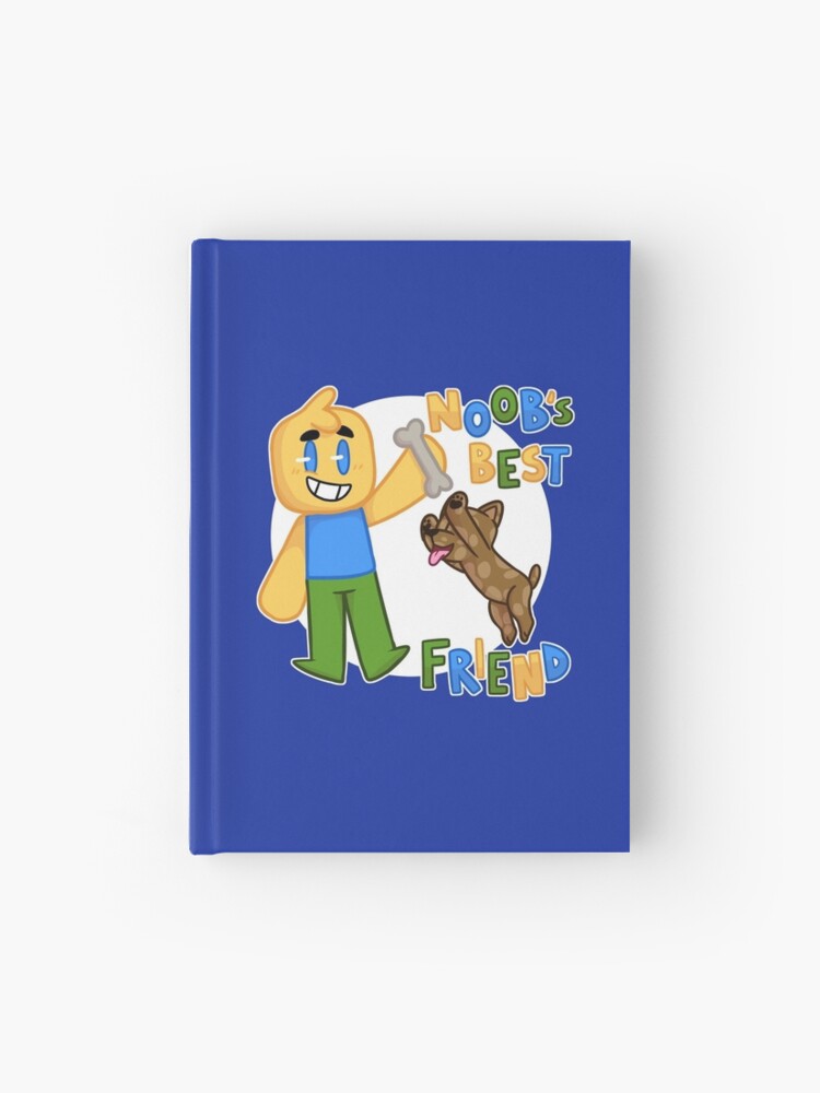 Roblox Noob With Dog Roblox Inspired T Shirt Hardcover Journal By Smoothnoob Redbubble - blue noob shirt roblox