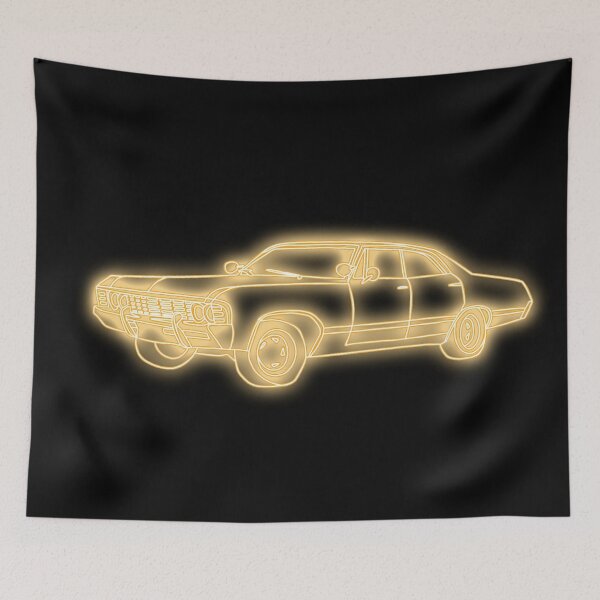Item preview, Neon Orange Impala 67 designed and sold by Lune's crazy world.