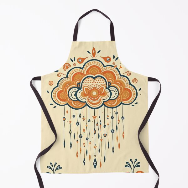 Item preview, Colourful Decorative Cloud with Rain – Dreamy Aesthetic Sky Illustration designed and sold by SpeckAndLook.