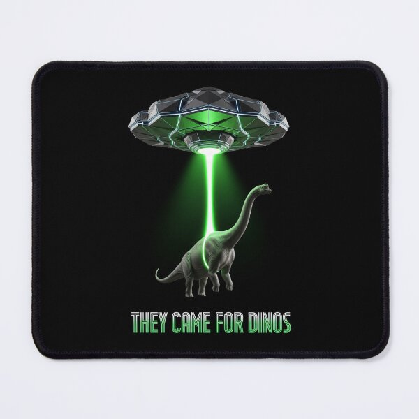 Item preview, Brachiosaurus Abduction: A Retro-Futuristic Encounter designed and sold by SplashTastic.