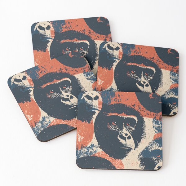 Item preview, VINTAGE MONKEYS WALLPAPER PATTERN designed and sold by infinitearte.