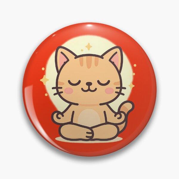 Item preview, Luminous meditative cat designed and sold by kyokugen.