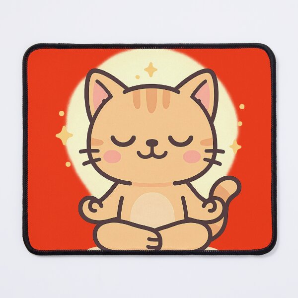 Item preview, Luminous meditative cat designed and sold by kyokugen.