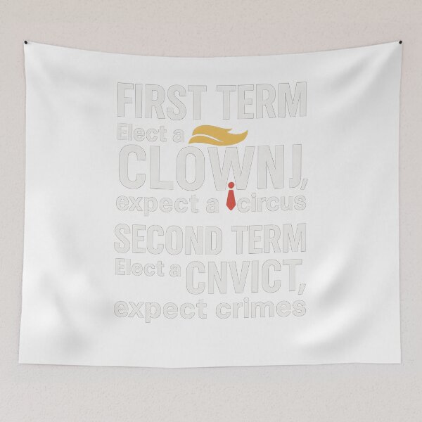 Item preview, Clown to Convict Political Protest Quote designed and sold by DietharThomas.