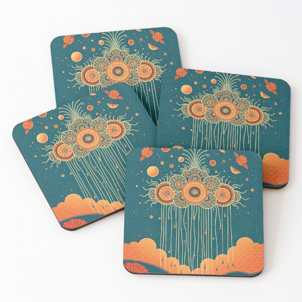Item preview, Mysterious Decorative Cloud with Rain – Dreamy Aesthetic Sky Illustration designed and sold by SpeckAndLook.