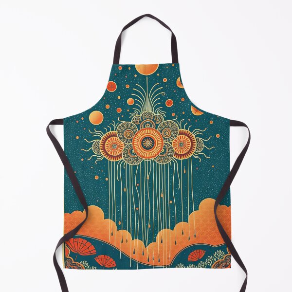 Item preview, Mysterious Decorative Cloud with Rain – Dreamy Aesthetic Sky Illustration designed and sold by SpeckAndLook.