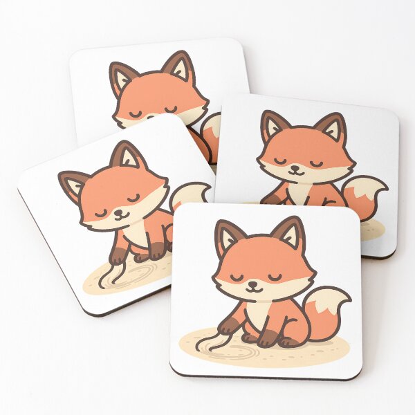 Item preview, Zen Fox in Sand Circle designed and sold by kyokugen.