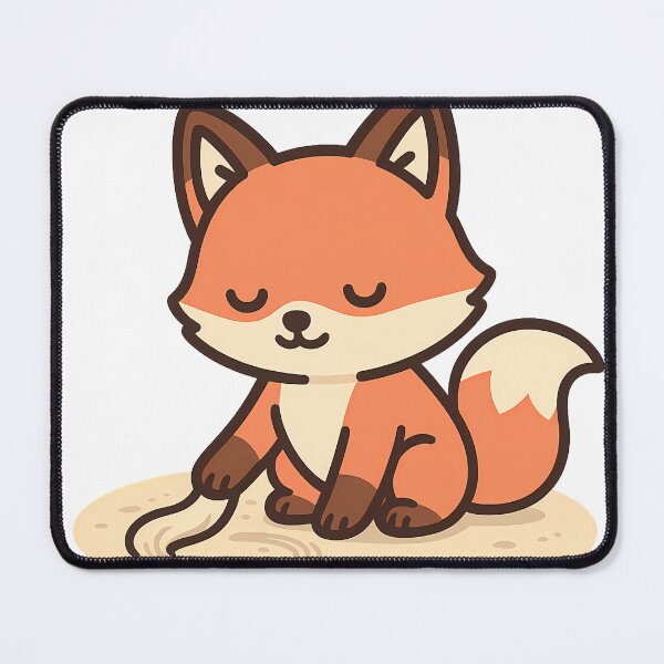 Item preview, Zen Fox in Sand Circle designed and sold by kyokugen.