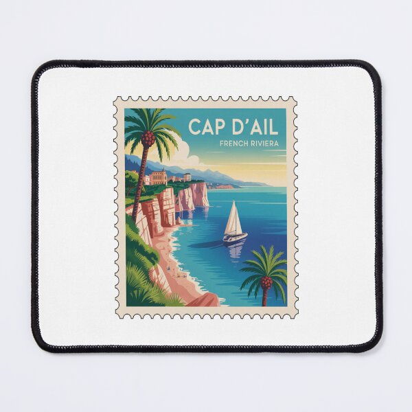 Item preview, Cap d’Ail French Riviera Vintage - Coastal Travel designed and sold by stickercuffs.