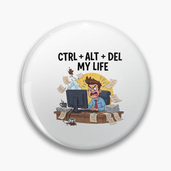 Item preview, CTRL ALT DEL My Life Funny Office Design designed and sold by Rank Sol.