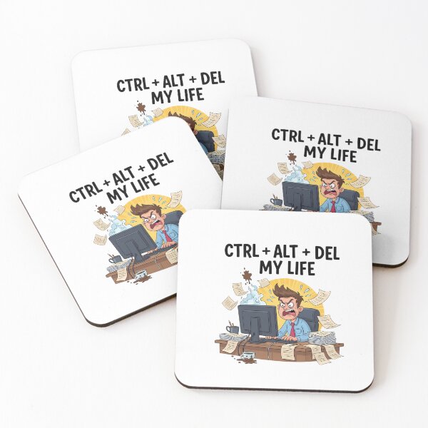 Item preview, CTRL ALT DEL My Life Funny Office Design designed and sold by Rank Sol.