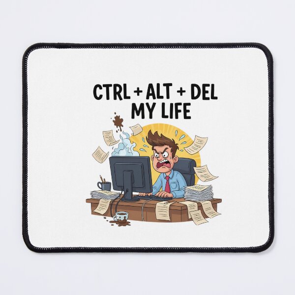 Item preview, CTRL ALT DEL My Life Funny Office Design designed and sold by Rank Sol.