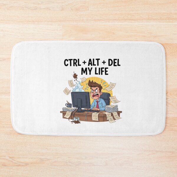 Item preview, CTRL ALT DEL My Life Funny Office Design designed and sold by Rank Sol.
