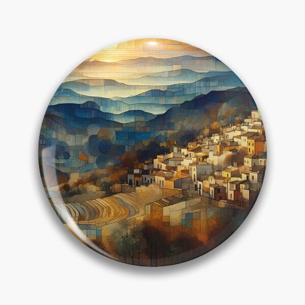 Item preview, Autumn Sunrise Over Andalusia | Spanish Landscape Wall Art  designed and sold by Stoneflower-Art.