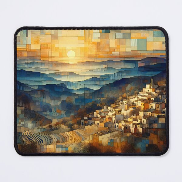 Item preview, Autumn Sunrise Over Andalusia | Spanish Landscape Wall Art designed and sold by Stoneflower-Art.