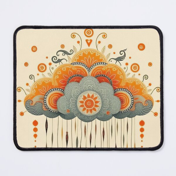 Item preview, Playful Cloud with Rain – Vibrant Decorative Sky Illustration designed and sold by SpeckAndLook.