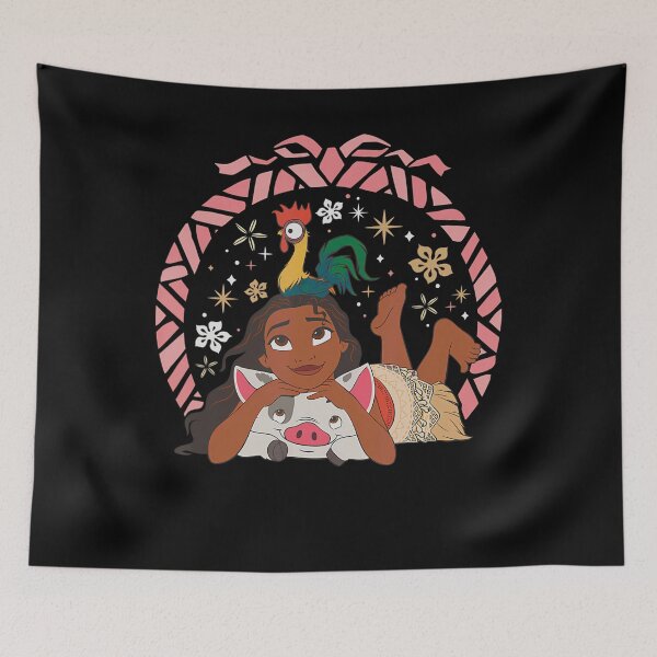 Item preview, Vintage Island Waves Girl with Tropical Ocean Cartoon designed and sold by Rodolfo-Garment.