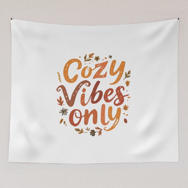 Item preview, Cozy Vibes Only – Autumn Quote Design designed and sold by Pixel--Threads.