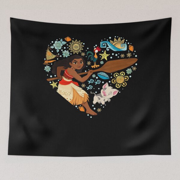 Item preview, Cartoon Ocean Vintage with Girl Tropical Island Waves designed and sold by Rodolfo-Garment.