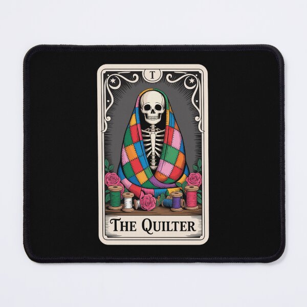 Item preview, The Quilter Skeleton Quilting Tarot Card Desi designed and sold by Blok45.