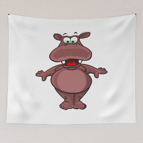 Item preview, The surprised hippo designed and sold by AnGodeSign.