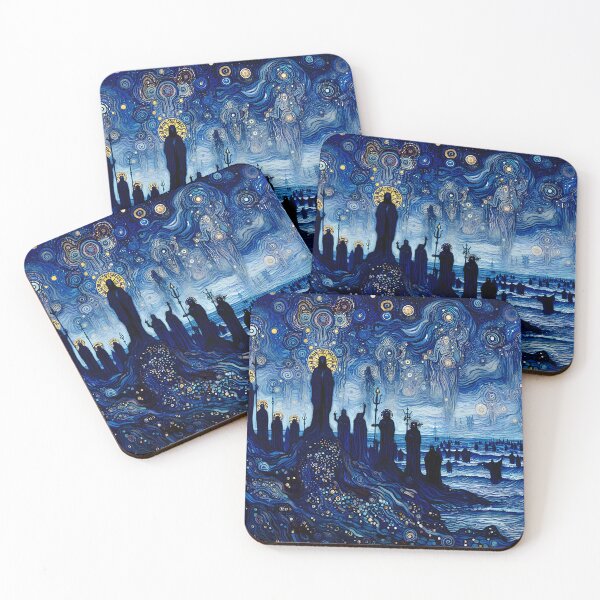 Item preview, Strangers on the Shoreline | Mystical Home Decor Inspiration designed and sold by Stoneflower-Art.