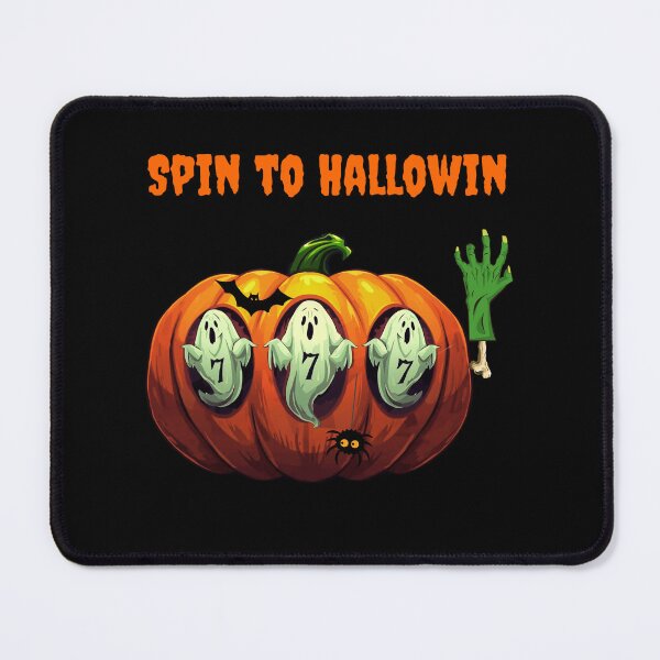 Item preview, Spin to Hallowin Funny Halloween Slot Machine Pumpkin Design designed and sold by JAGA-ALIME.