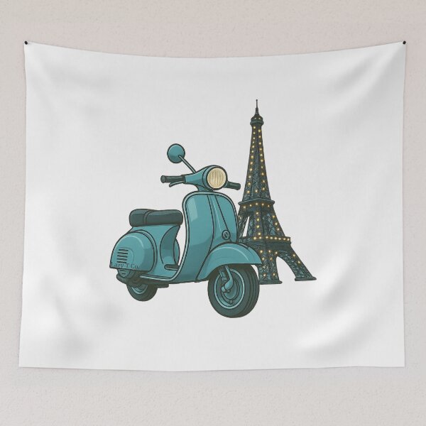 Item preview, From Paris, With Love- vintage Eiffel tower illustration designed and sold by Lazy T Co..