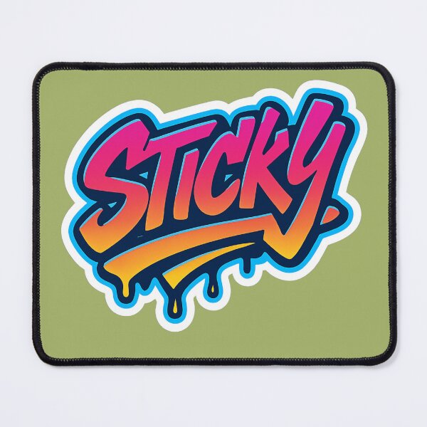 Item preview, STICKY – Graffiti Sticker with Neon Gradient designed and sold by MK-WOOD.