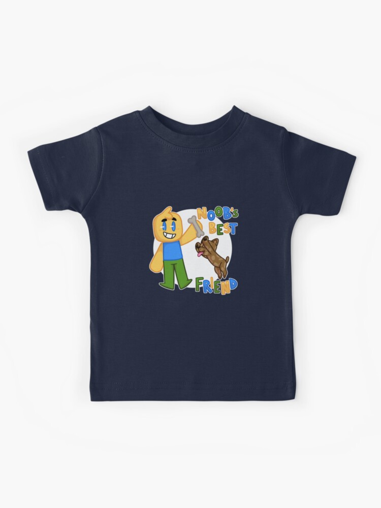 Roblox Noob With Dog Roblox Inspired T Shirt Kids T Shirt By Smoothnoob Redbubble - boys long sleeve roblox character logo top tee t shirt 810